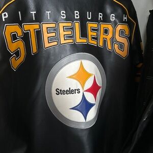 Brand NEW Men’s Pittsburgh Steelers authentic leather jacket
